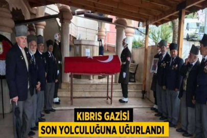 KIBRIS GAZİSİ SON YOLCULUĞUNA UĞURLANDI