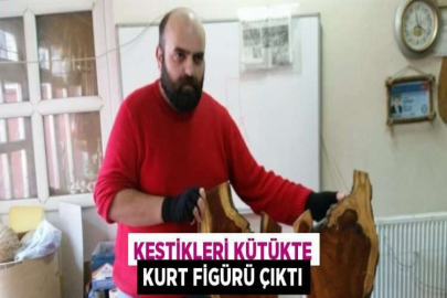 KESTİKLERİ KÜTÜKTE KURT FİGÜRÜ ÇIKTI