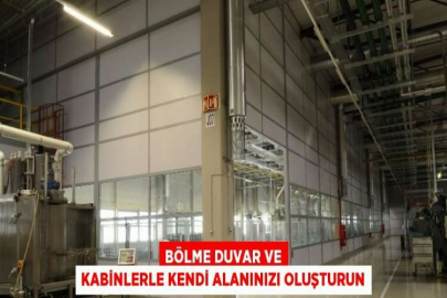 BÖLME DUVAR VE KABİNLERLE KENDİ ALANINIZI OLUŞTURUN