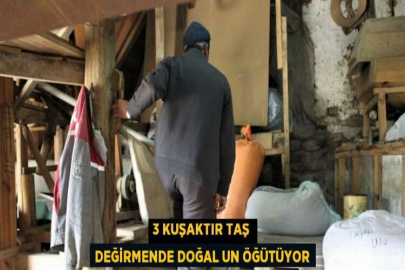 3 KUŞAKTIR TAŞ DEĞİRMENDE DOĞAL UN ÖĞÜTÜYOR