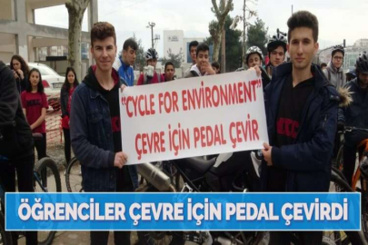 ÖĞRENCİLER ÇEVRE İÇİN PEDAL ÇEVİRDİ