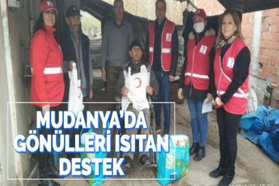 MUDANYA’DA GÖNÜLLERİ ISITAN DESTEK