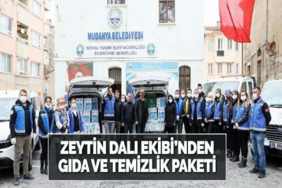 ZEYTİN DALI EKİBİ’NDEN GIDA VE TEMİZLİK PAKETİ