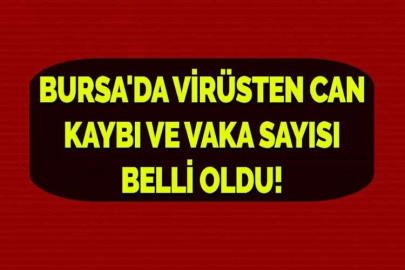 BURSA'DA VİRÜSTEN CAN KAYBI VE VAKA SAYISI BELLİ OLDU!