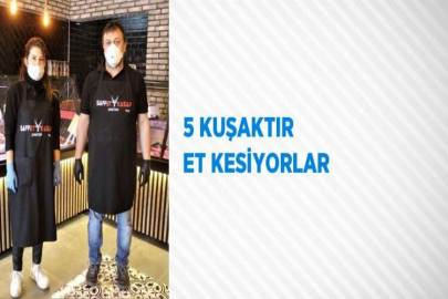 5 KUŞAKTIR ET KESİYORLAR