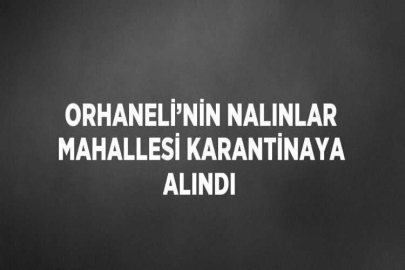 ORHANELİ’NİN NALINLAR MAHALLESİ KARANTİNAYA ALINDI