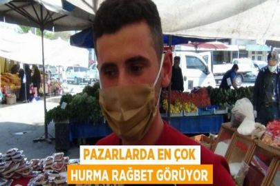 PAZARLARDA EN ÇOK HURMA RAĞBET GÖRÜYOR