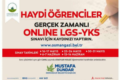 Online sınava rekor katılım