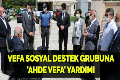 VEFA SOSYAL DESTEK GRUBUNA 'AHDE VEFA' YARDIMI