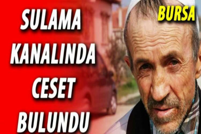 Sulama kanalında ceset bulundu