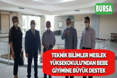 TEKNİK BİLİMLER MESLEK YÜKSEKOKULU’NDAN BEBE GİYİMİNE BÜYÜK DESTEK