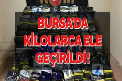 BURSA’DA  KİLOLARCA ELE GEÇİRİLDİ!