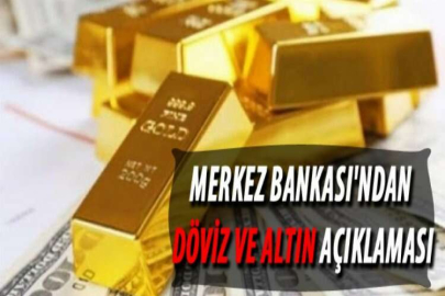 Merkez Bankası'ndan döviz ve altın açıklaması