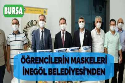 ÖĞRENCİLERİN MASKELERİ İNEGÖL BELEDİYESİ’NDEN