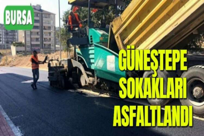 GÜNEŞTEPE SOKAKLARI ASFALTLANDI