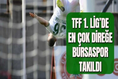 TFF 1. LİG’DE EN ÇOK DİREĞE BURSASPOR TAKILDI