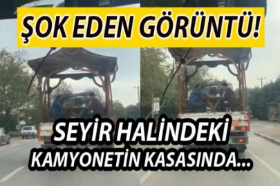 Kamyonetin kasasındaki piknik masası boş kalmadı