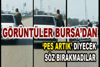 Bursa’da trafikte yapılan bu hareketler ‘pes’ dedirtti