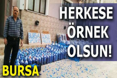 Bursa'da herkese örnek olacak hareket