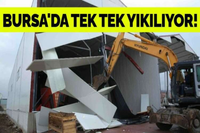 BURSA'DA TEK TEK YIKILIYOR!