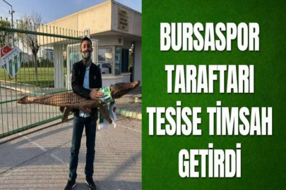 BURSASPOR TARAFTARI TESİSE TİMSAH GETİRDİ