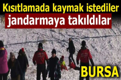 Bursa'da kaymak istediler, jandarmaya takıldılar!