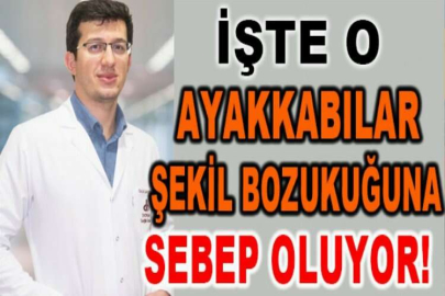 Dar ve sivri burunlu ayakkabılar şekil bozukluğuna sebep oluyor