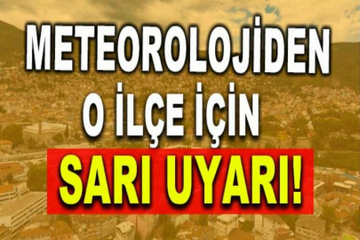 Meteorolojiden Karacabey için 'sarı' uyarı