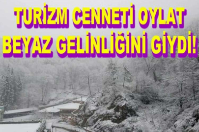 Turizm cenneti Oylat beyaz gelinliğini giydi