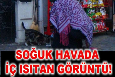 Soğuk havada iç ısıtan görüntü