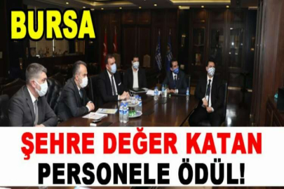 Şehre değer katan personele ödül