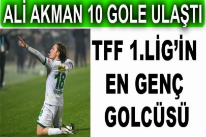 Ali Akman 10 gole ulaştı - TFF 1.Lig’in en genç golcüsü