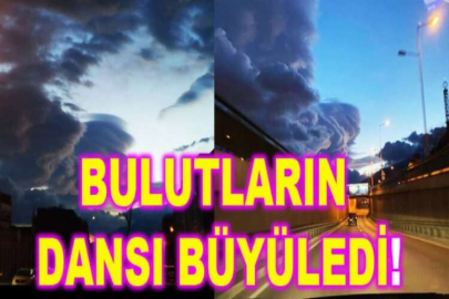 Bulutların dansı büyüledi