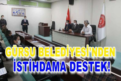 Gürsu Belediyesi'nden istihdama destek