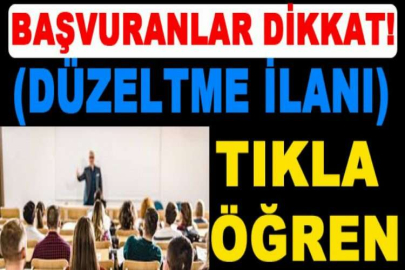 (Düzeltme ilanı) İstanbul Gedik Üniversitesi Rektörlüğünden