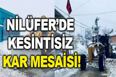 Nilüfer’de kesintisiz kar mesaisi