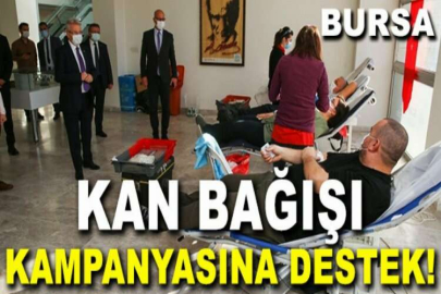 Nilüfer Belediyesi çalışanlarından kan bağışı