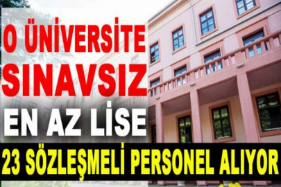 Zonguldak Bülent Ecevit Üniversitesi 23 sözleşmeli personel alacak