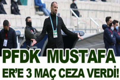 PFDK, Bursaspor Teknik Direktörü Mustafa Er’e 3 maç ceza verdi