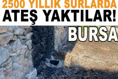 2500 yıllık surlarda ateş yaktılar