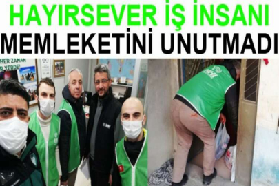 Hayırsever iş insanı memleketini unutmadı