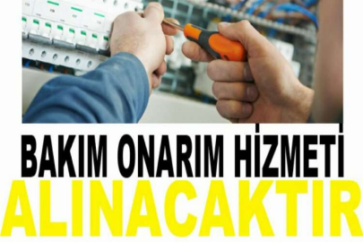 Bakım onarım hizmeti alınacaktır