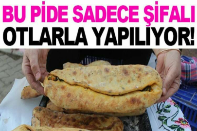 Bu pide sadece şifalı otlarla yapılıyor