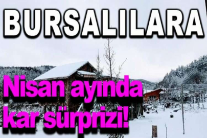 Nisan ayında kar sürprizi