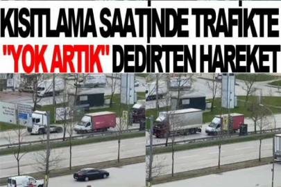 Kısıtlama saatinde trafikte 