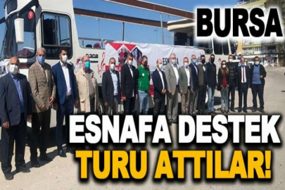 Esnafa destek turu attılar