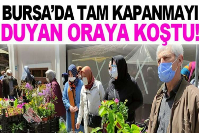 Tam kapanmayı duyan çiçekçiye koştu