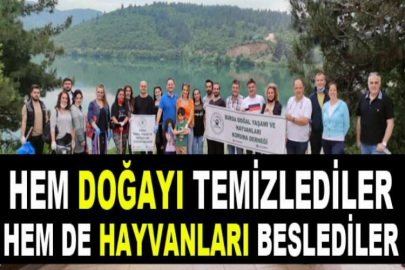 Hem doğayı temizlediler hem de hayvanları beslediler