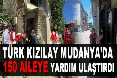 Türk Kızılay Mudanya’da 150 aileye yardım ulaştırdı