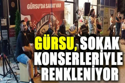 Gürsu, sokak konserleriyle renkleniyor